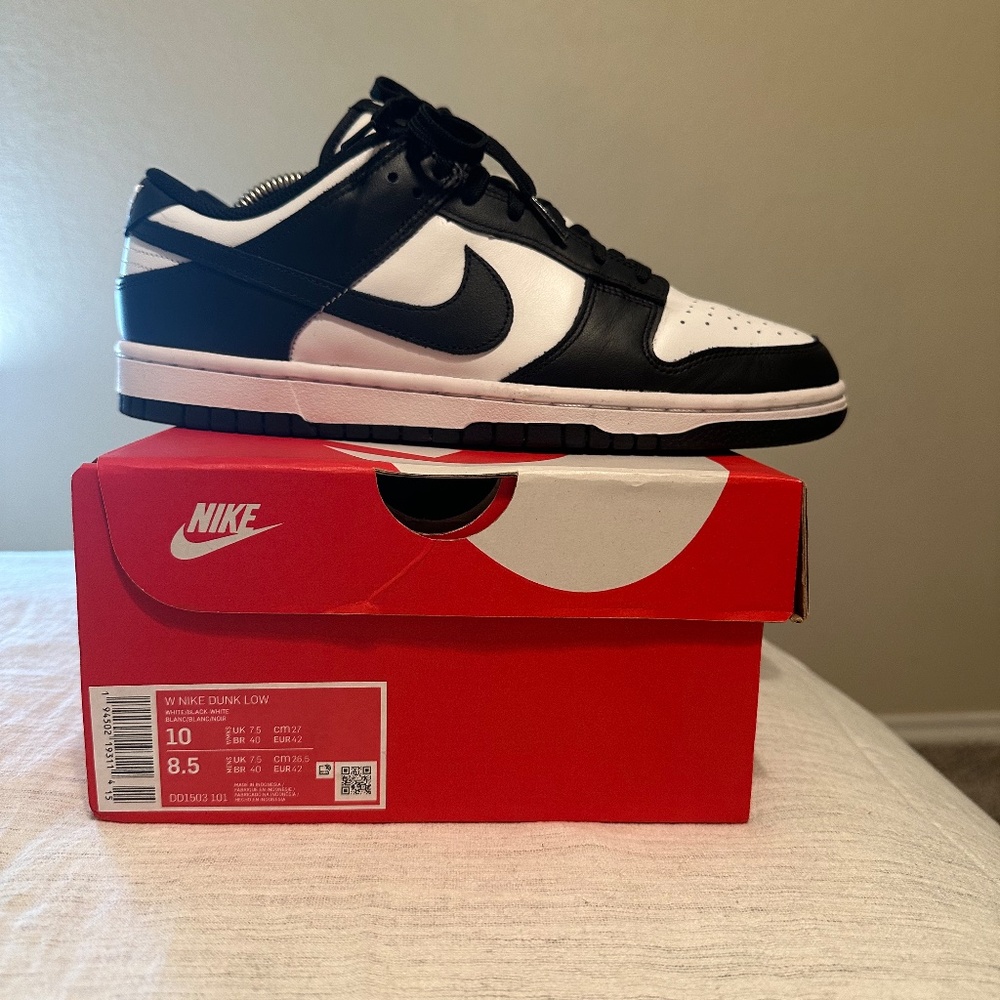 Nike Panda Dunks W10,M8.5